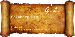 Goldberg Lia névjegykártya